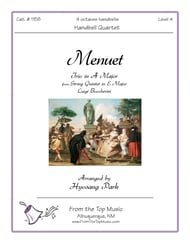 Menuet Handbell sheet music cover Thumbnail